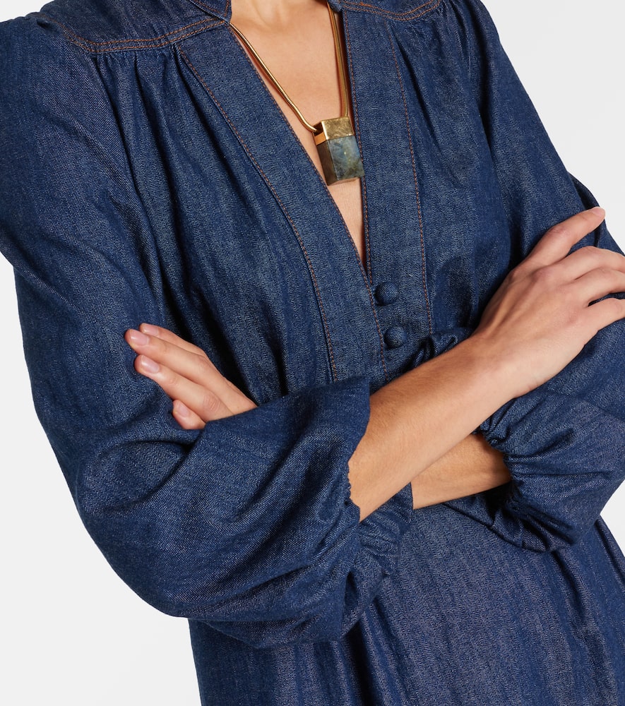 Awaken denim midi dress