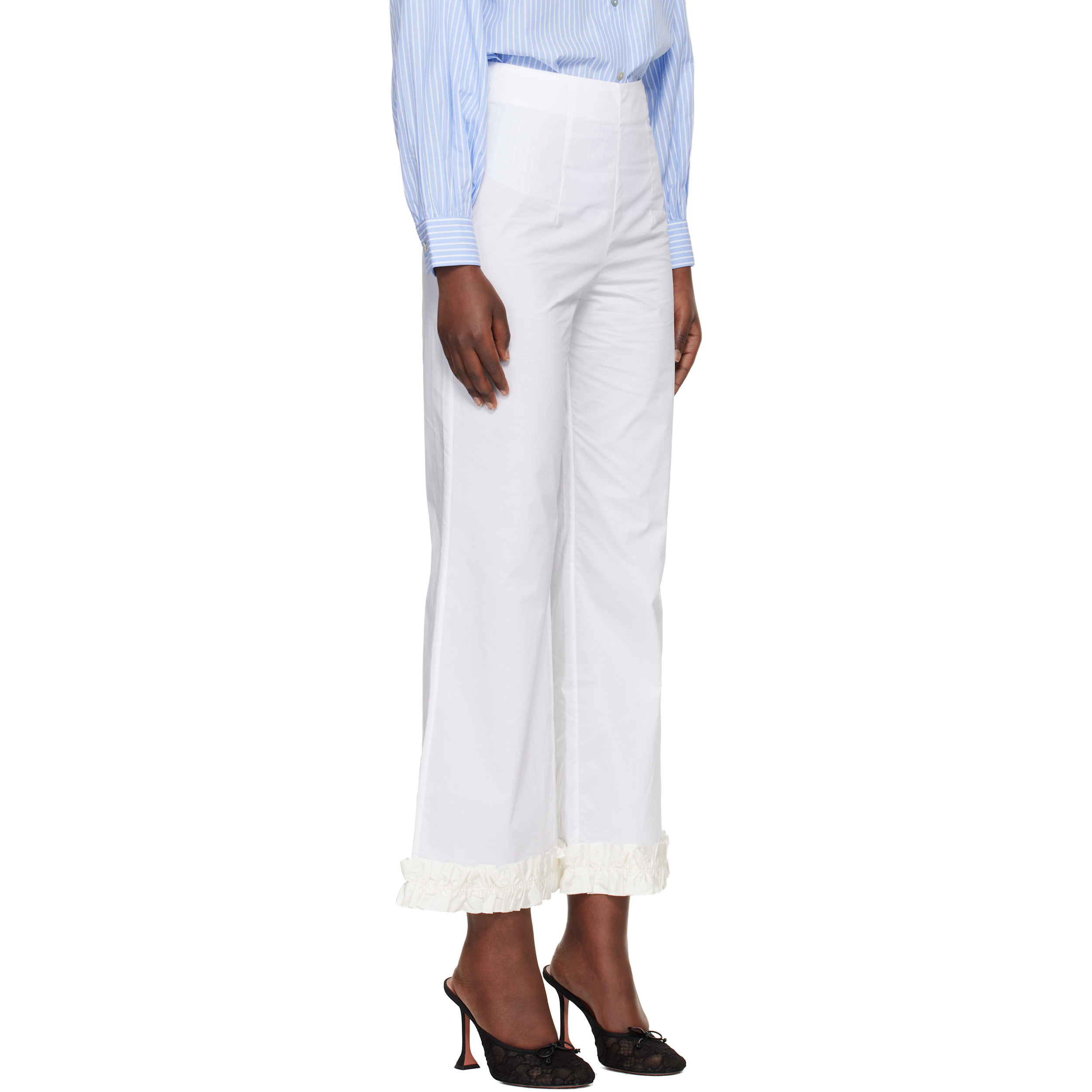 White Leo Trousers