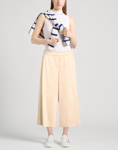 Woman Pants Beige Size 6 Polyester, Elastane, Acetate