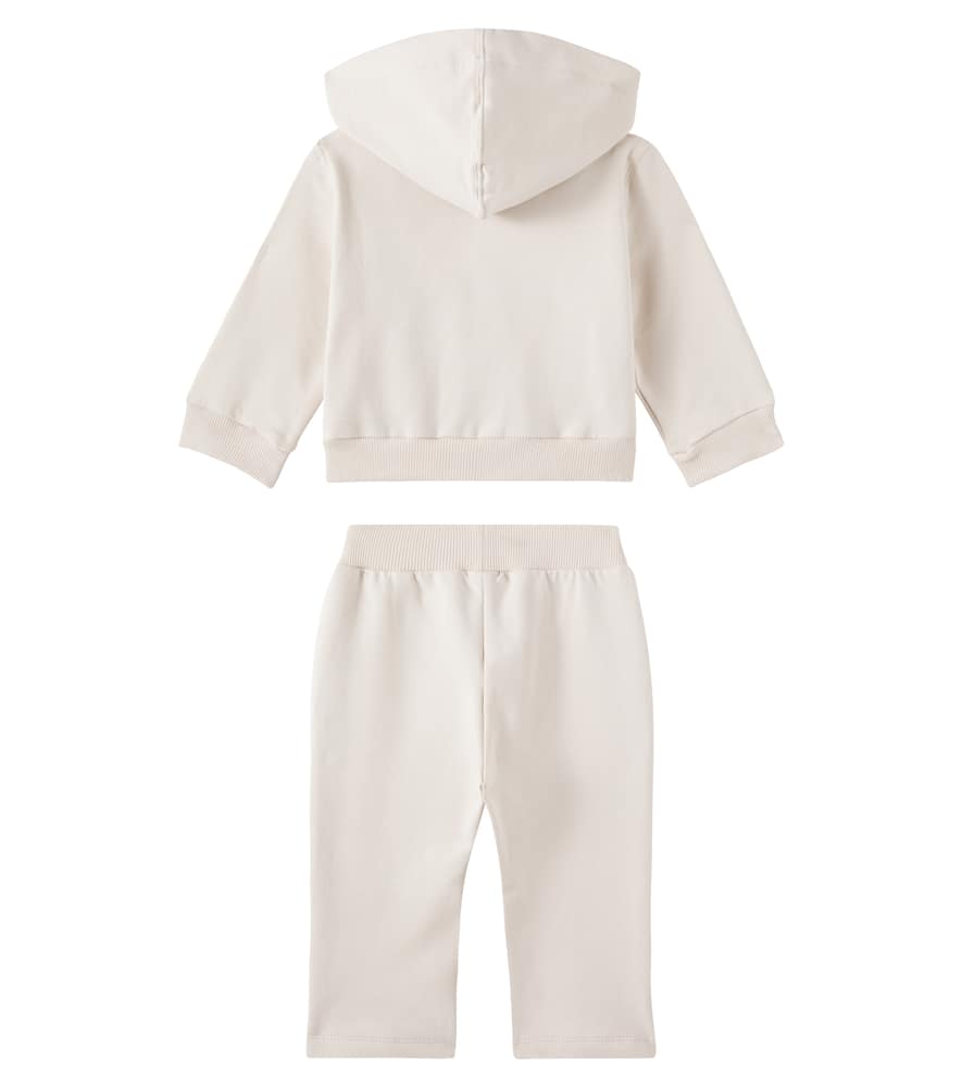 Baby cotton-blend hoodie and sweatpants set