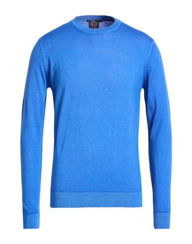 Man Sweater Blue Size M Virgin Wool