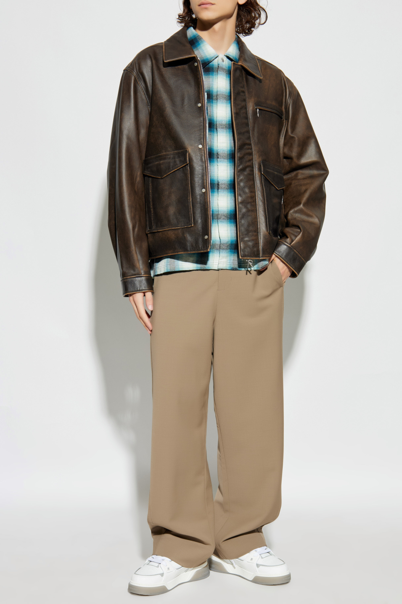 Checked Shirt, Men's, Blue