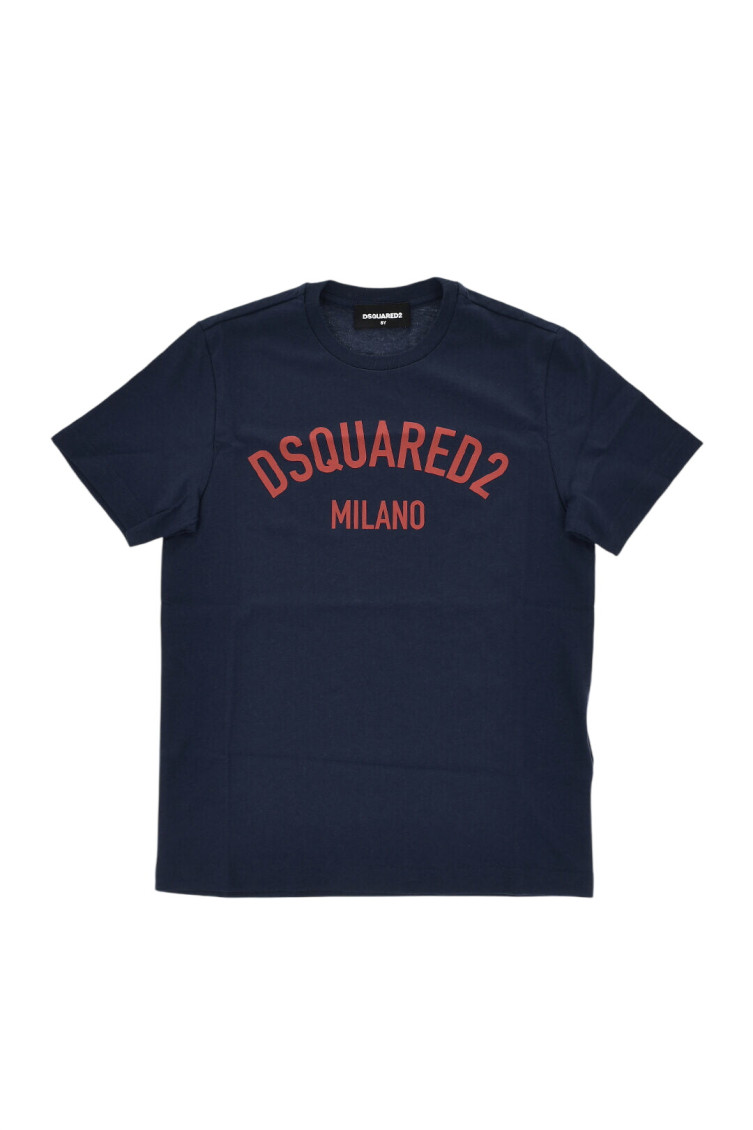 Boys Navy Blue Logo T-Shirt