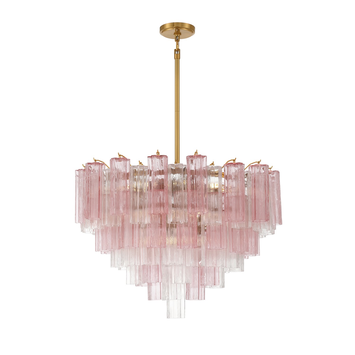 Aged Brass Chandelier from the Addis Collection