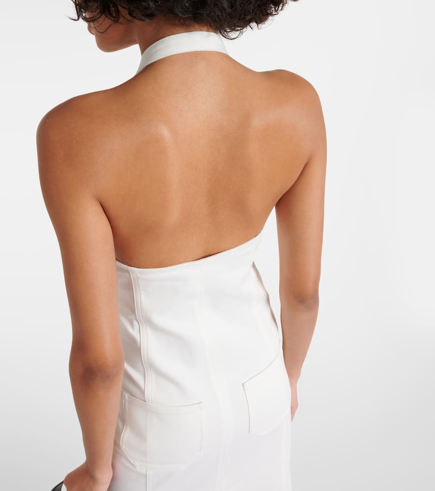 Courrèges Multiflex denim maxi dress