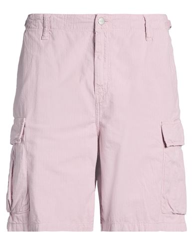 Man Shorts & Bermuda Shorts Pink Size 34 Cotton, Linen