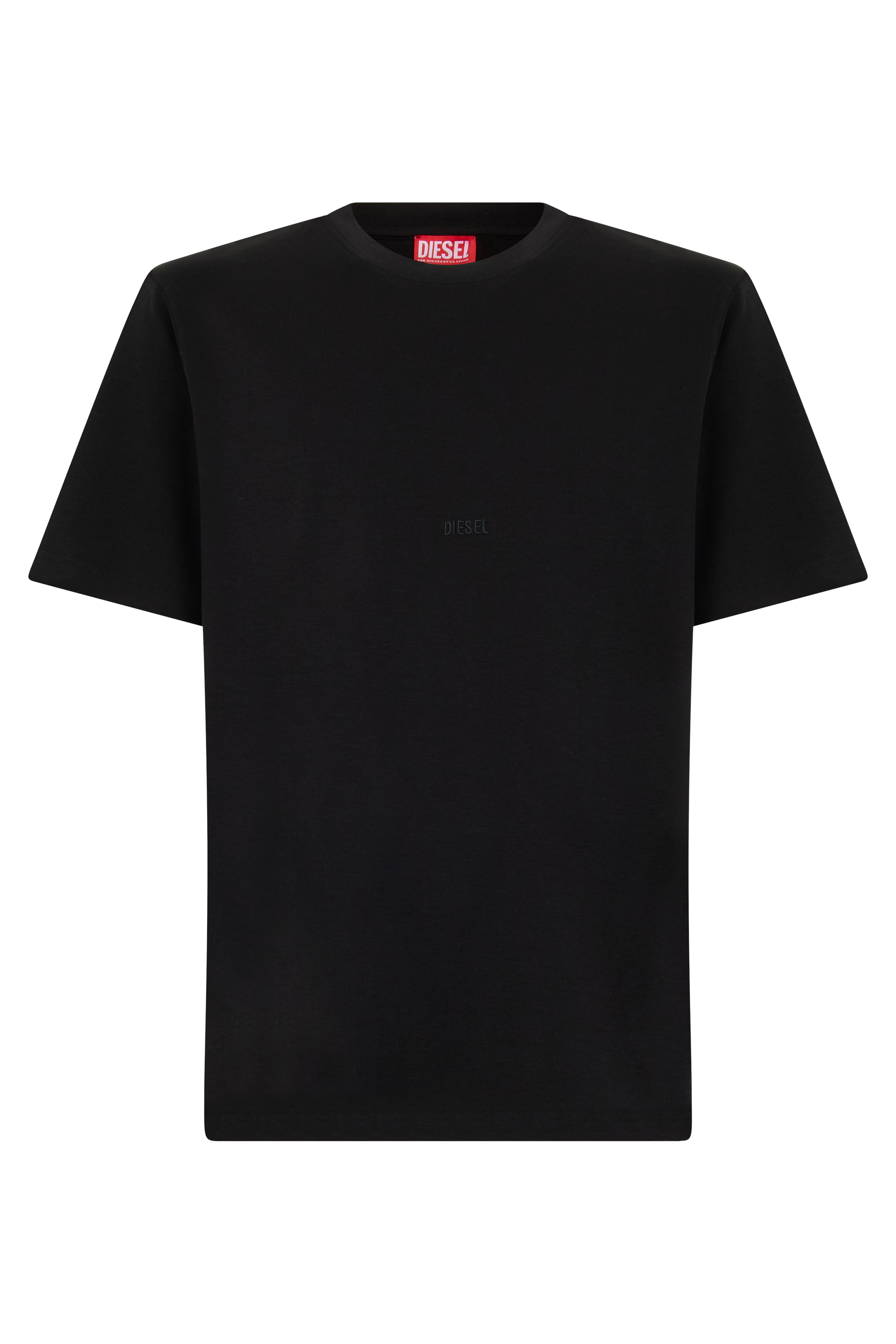 Cotton Crew Neck T-Shirt — Black