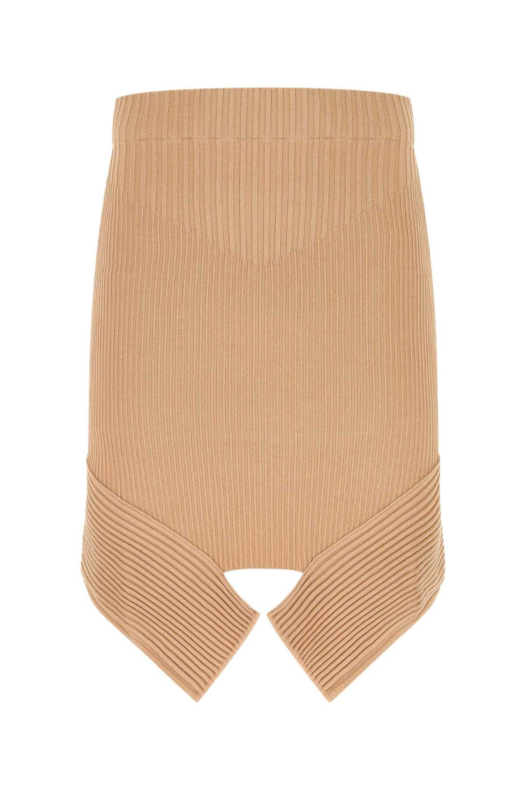 ANDREĀDAMO Skin Pink Stretch Viscose Blend Skirt