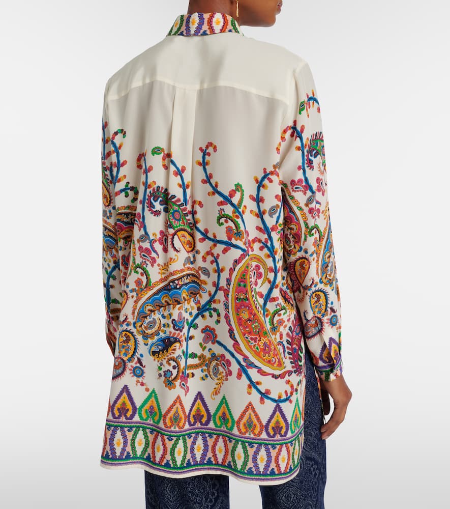 Paisley printed silk shirt