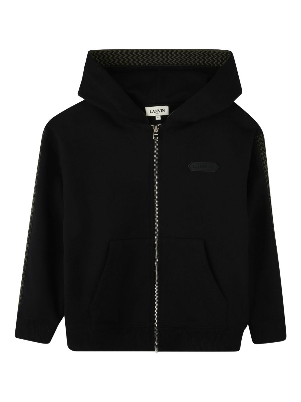 Front Zip Fastening Sweatshirt with Kangaroo Pocket for Boys