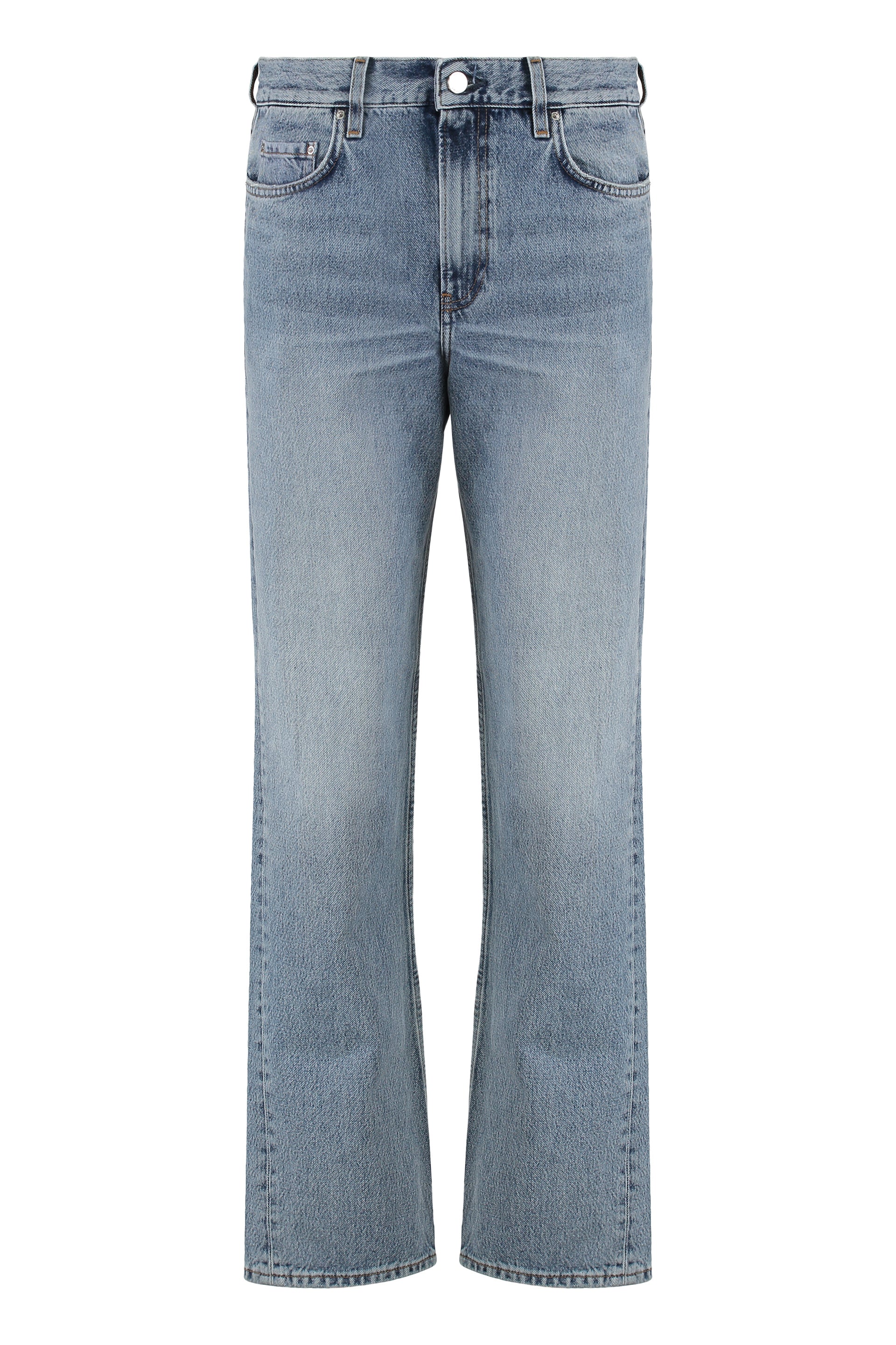 Totême 5-Pocket Straight-Leg Organic Cotton Jeans