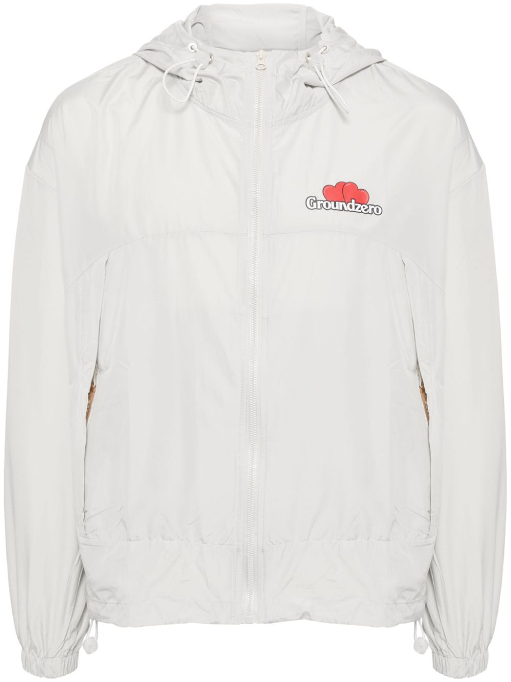 Logo-print lightweight jacket - Grey