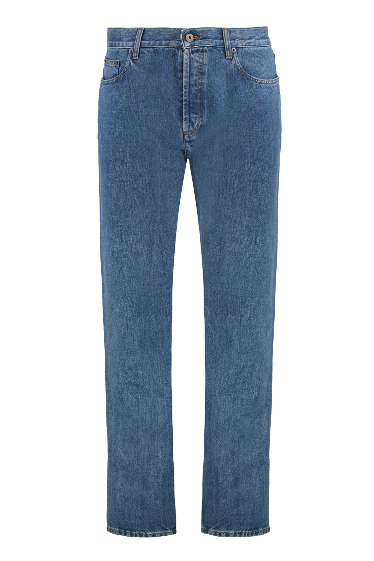 Blue Mid Rise Jeans