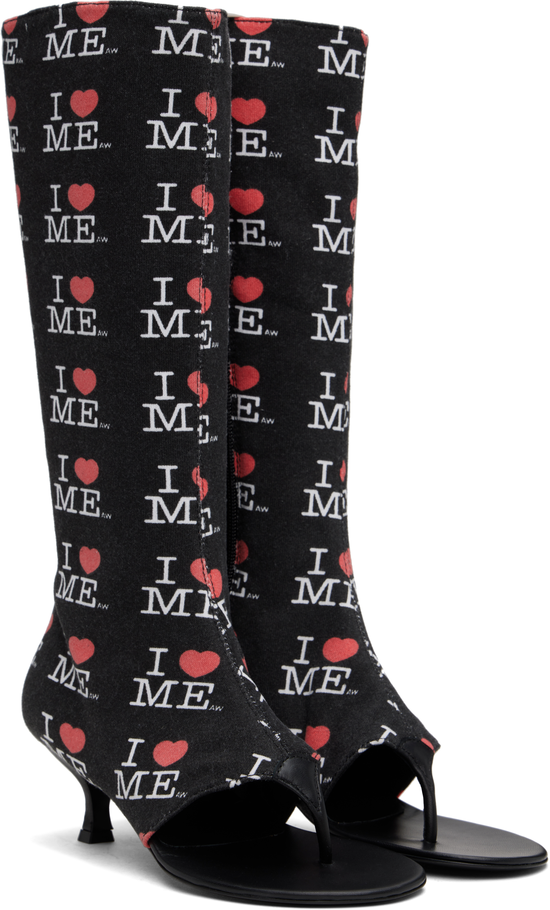 Ashley Williams Black 'I Heart Me' Heels