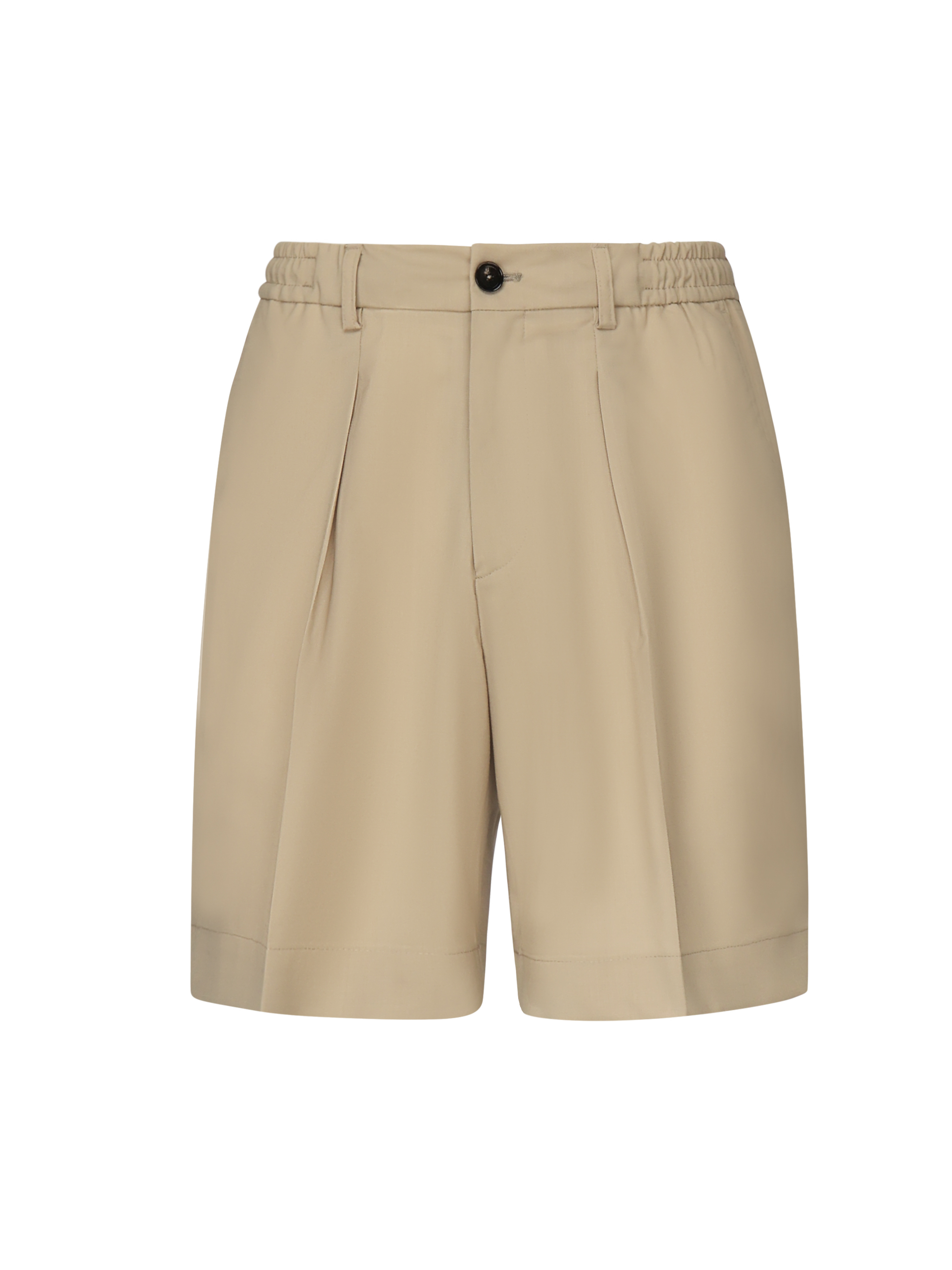 Cotton Bermuda shorts - Light and natural