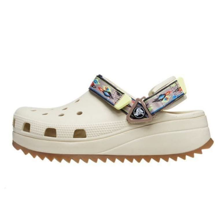 Classic Hiker Ikat Clogs 'White Tan'