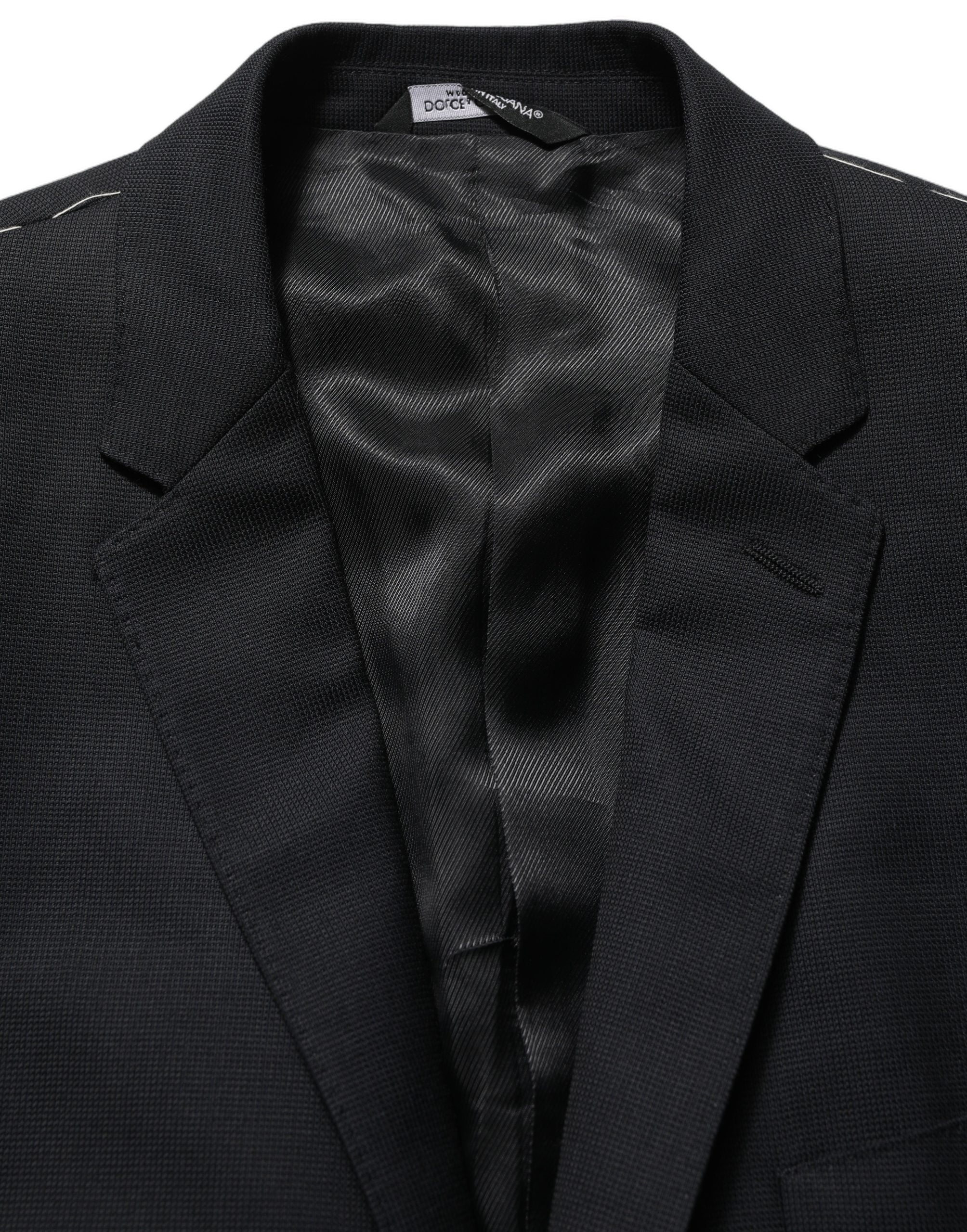 Virgin Wool Blazer — Black