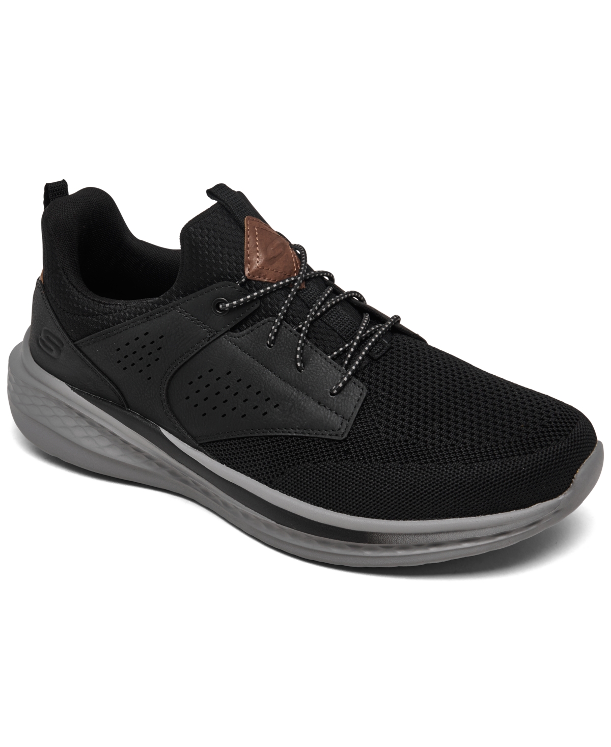 Men's Relaxed Fit: Slade - Breyer Wide Width Casual Sneakers from Finish Line - Black/Grey