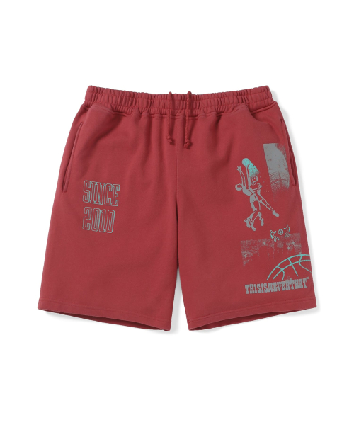 Basketball Sweatshort Red