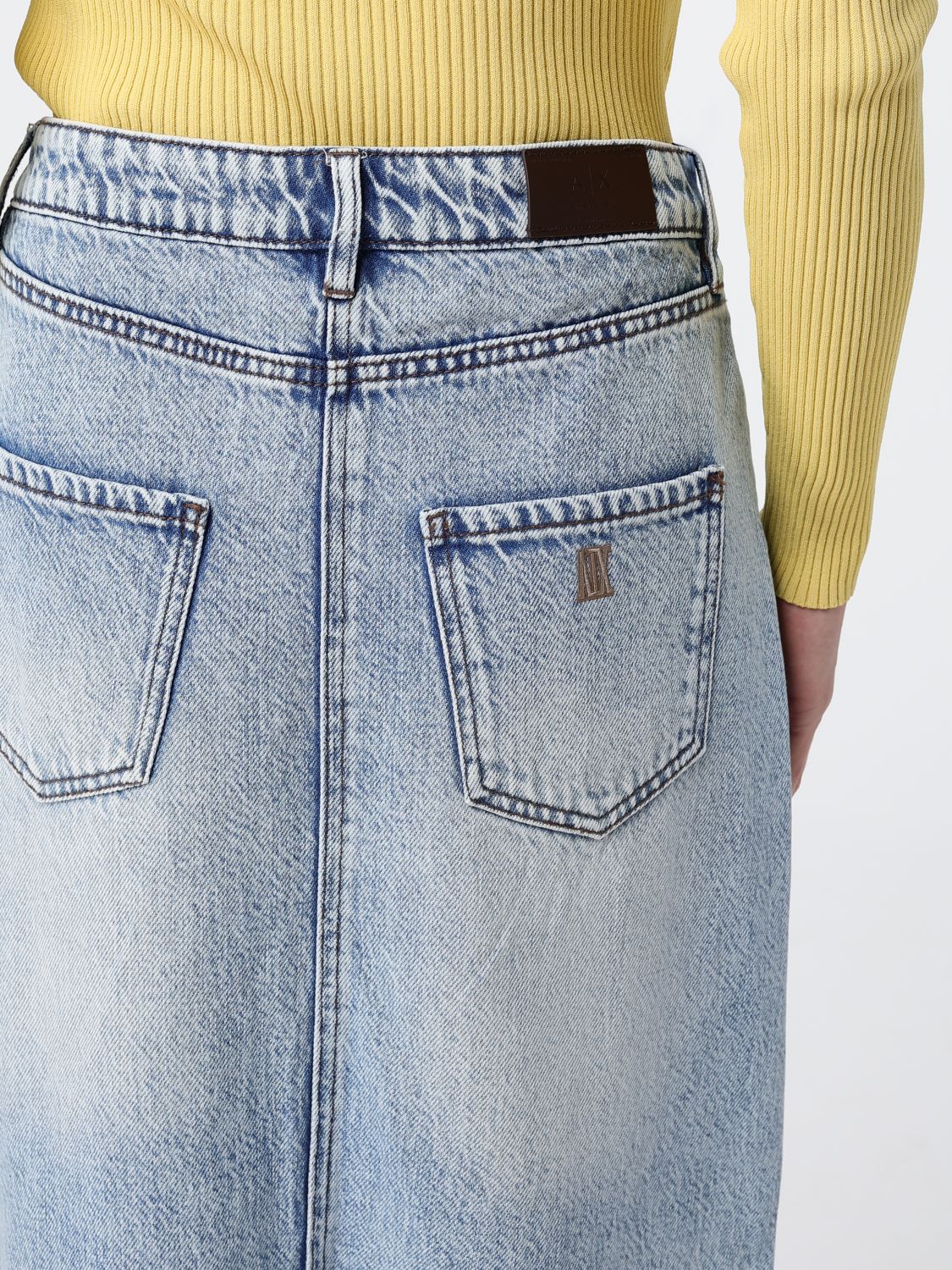 Skirt Woman color Stone Washed