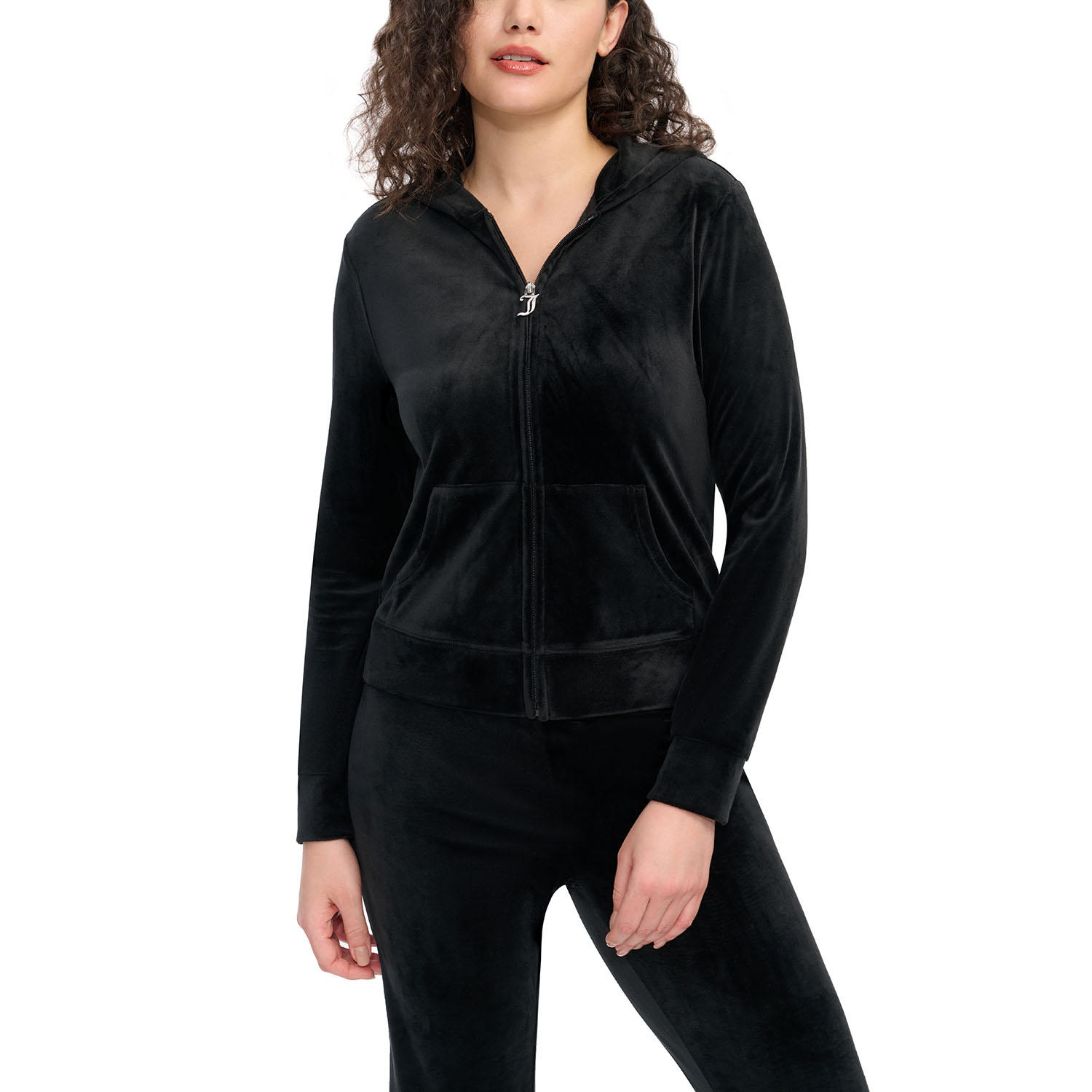VELOUR JACKET - Black XXL:- Black