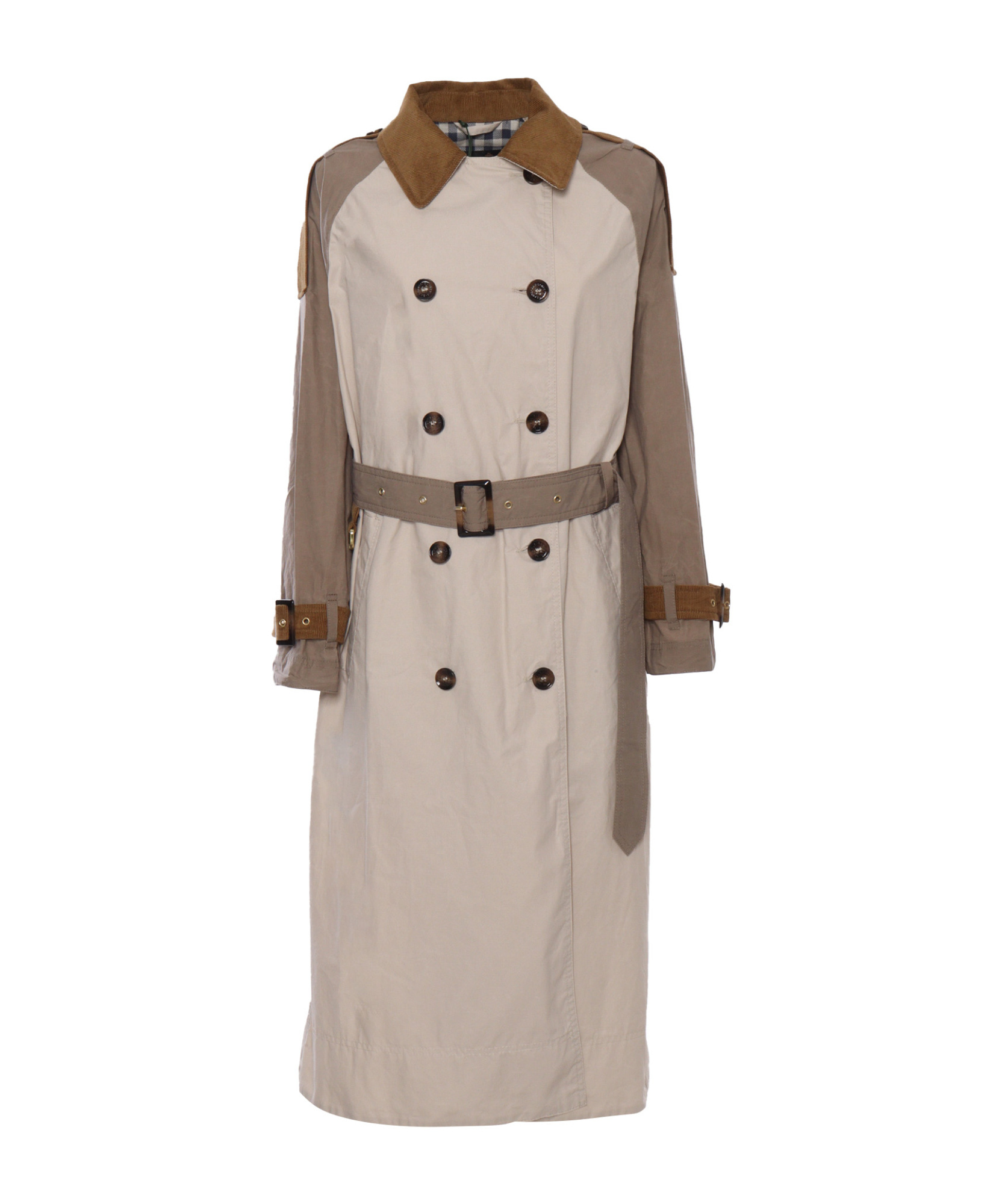 Double-breasted trench coat
