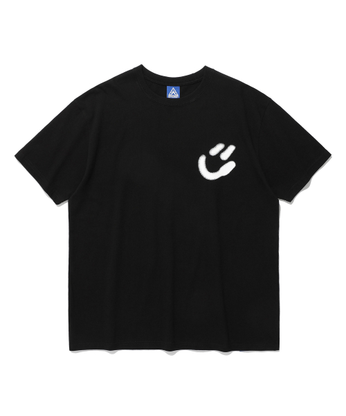 Blur Smiley Ball T-Shirt_Black