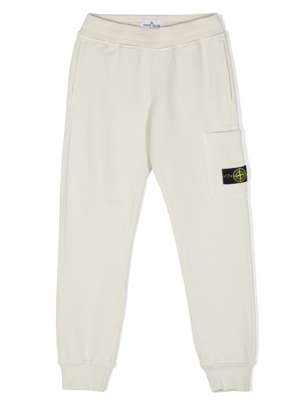 Logo-patch cotton track pants - Black