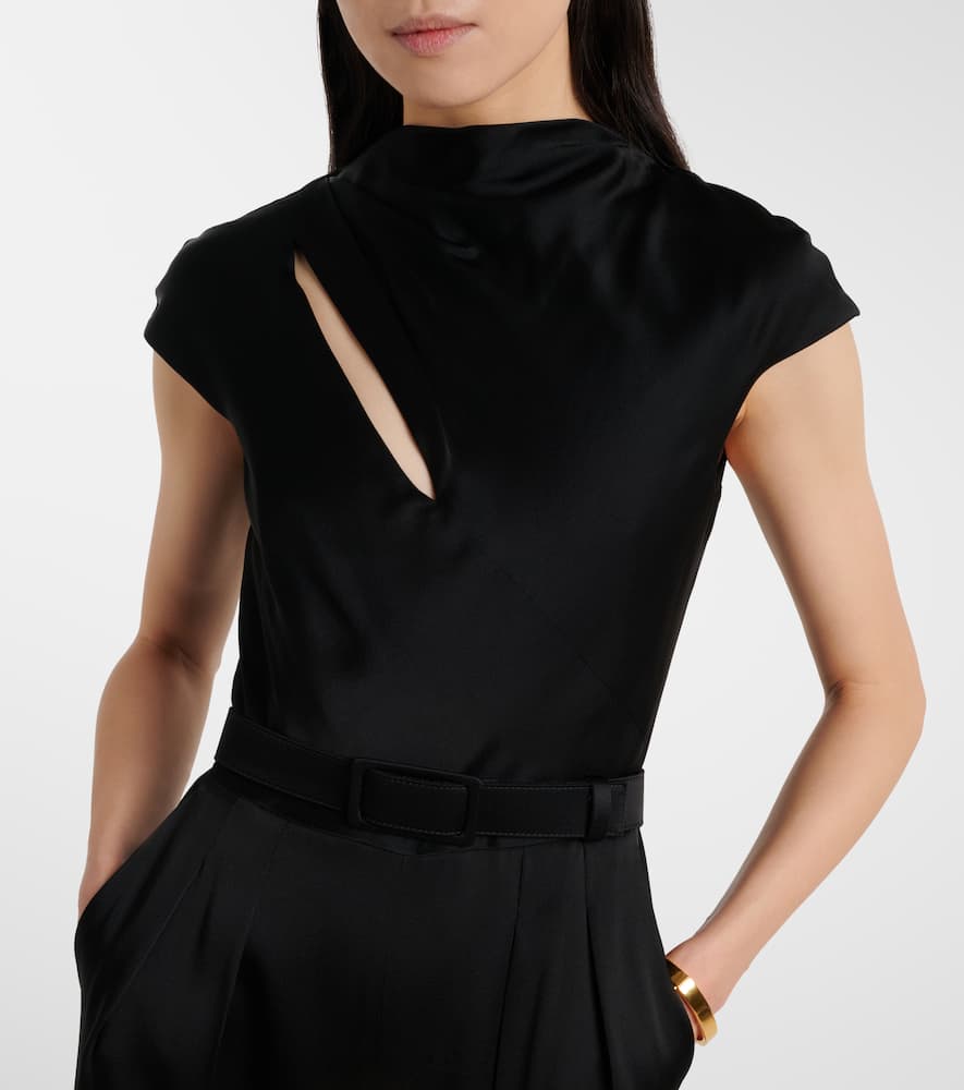 Msevespa cutout satin jumpsuit