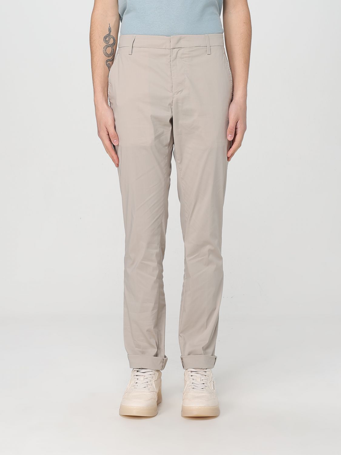 Pants DONDUP Men color Beige