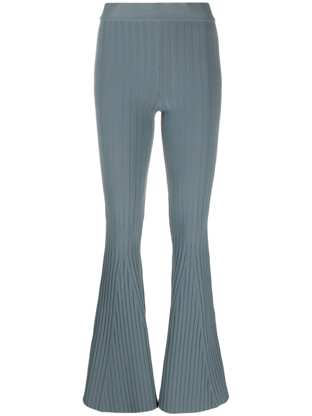 Jaya ribbed flared trousers - Blue