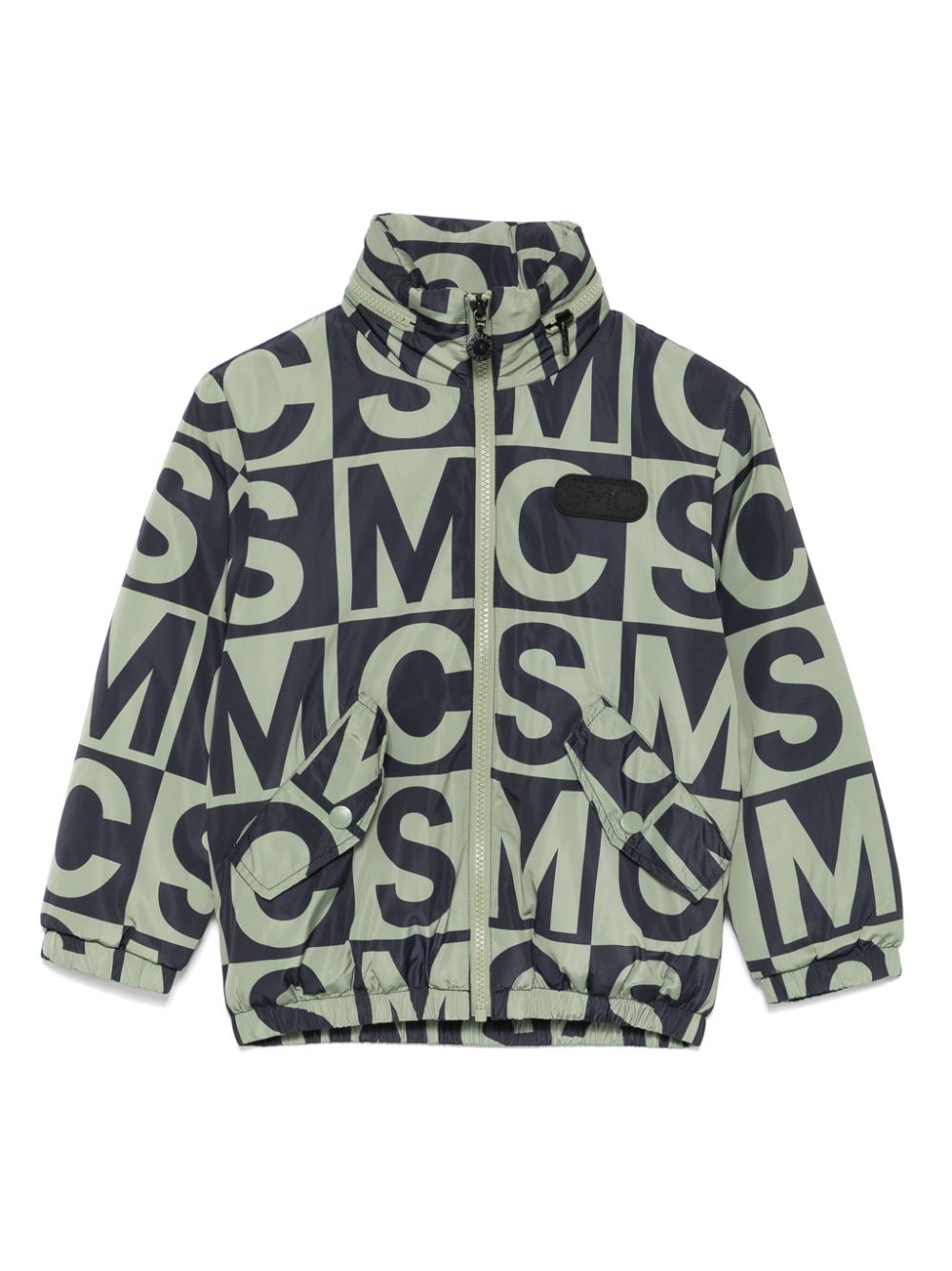 Logo-print jacket - Black