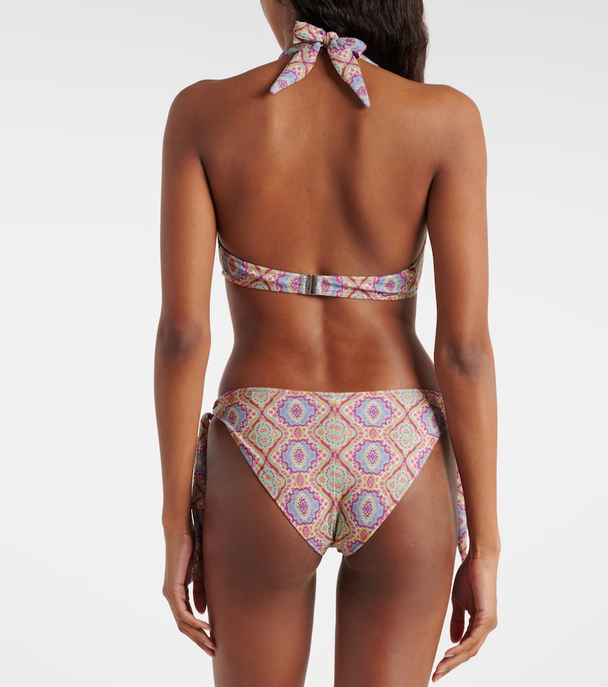 Etro Printed halterneck bikini