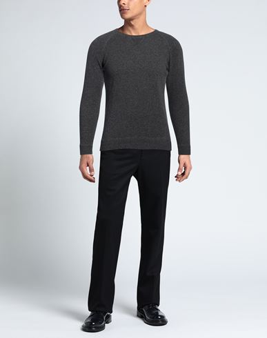 Man Sweater Charcoal Size 38 Virgin Wool, Silk, Cashmere