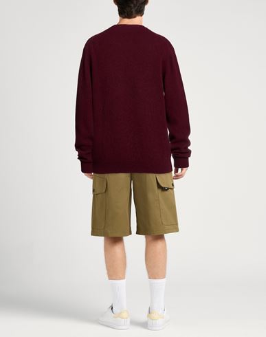 Man Sweater Burgundy Size L Virgin Wool