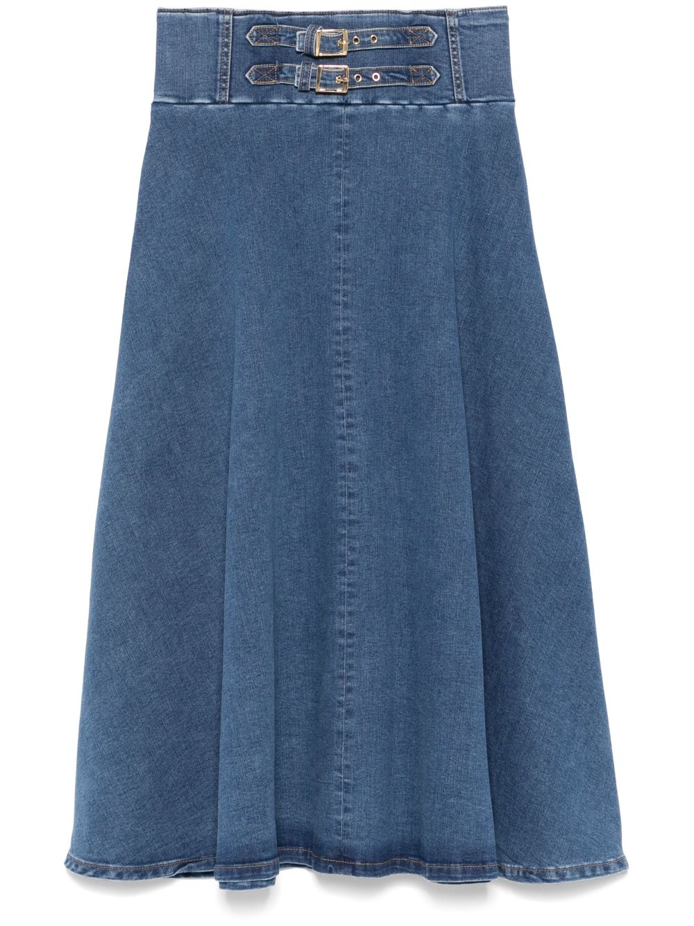 Denim midi skirt - Blue