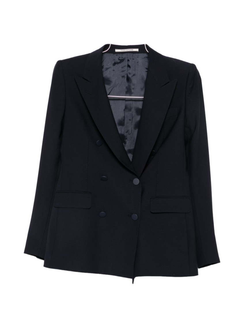 Tagliatore - double breasted blazer buttoned cuffs shoulder