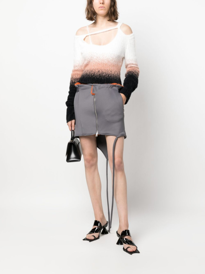 - Zipped Mini Skirt