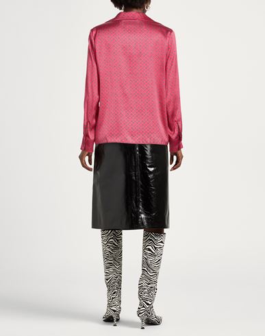 Momoní Woman Shirt Fuchsia Size 6 Silk, Elastane