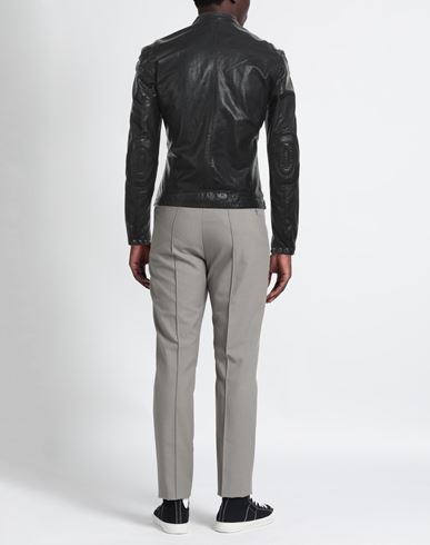 Man Jacket Black Size 38 Soft Leather
