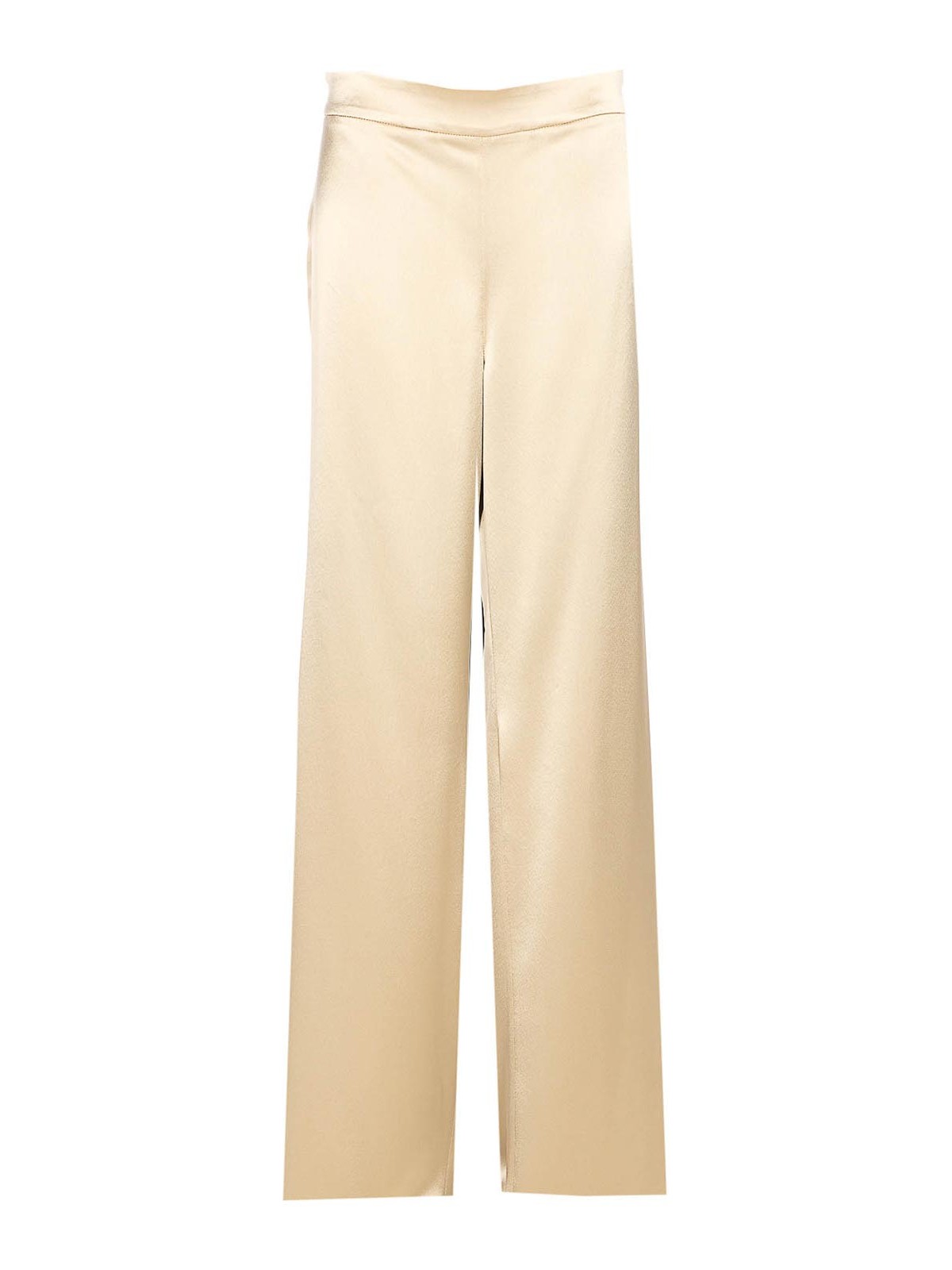 Fely Campo satin trousers - Neutrals
