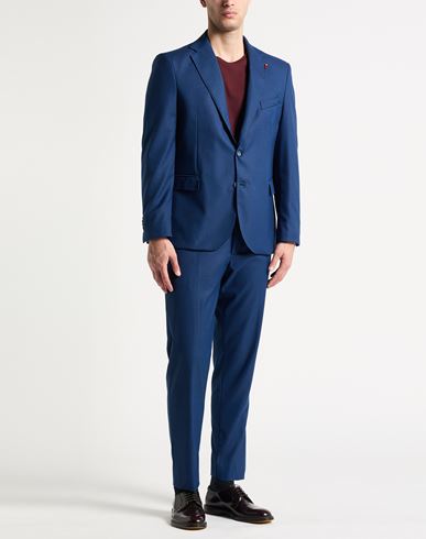 Man Suit Blue Size 48 Polyester, Viscose, Elastane