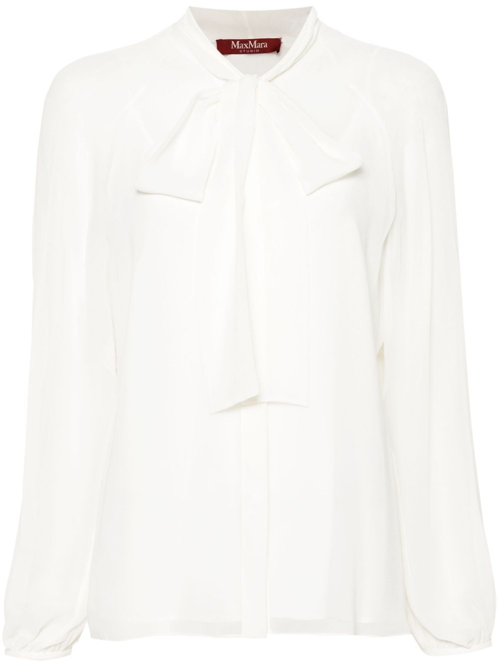 Fascino pussy-bow collar blouse - Neutrals