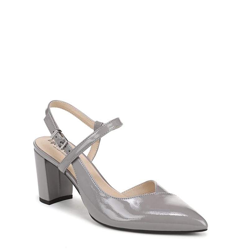 Women's Raelynn Strappy Pump Shoes (Ultimate Grey Patent Leather)