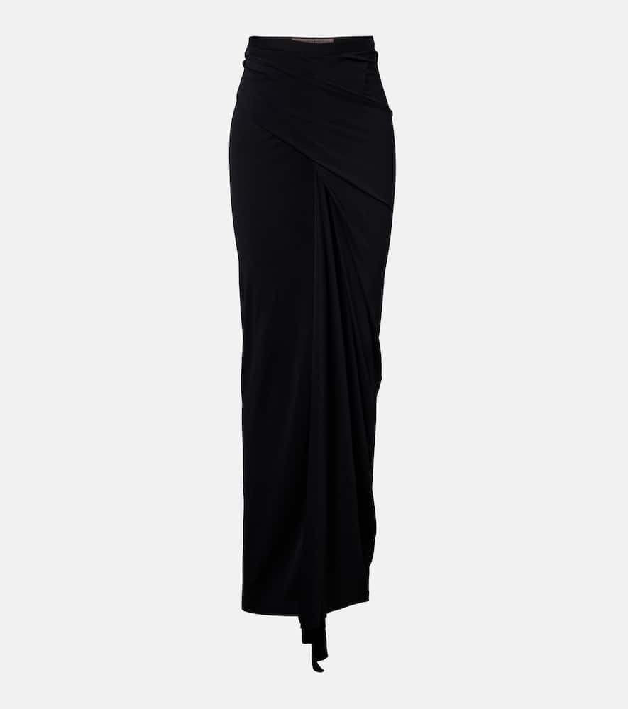 Lilies jersey maxi skirt