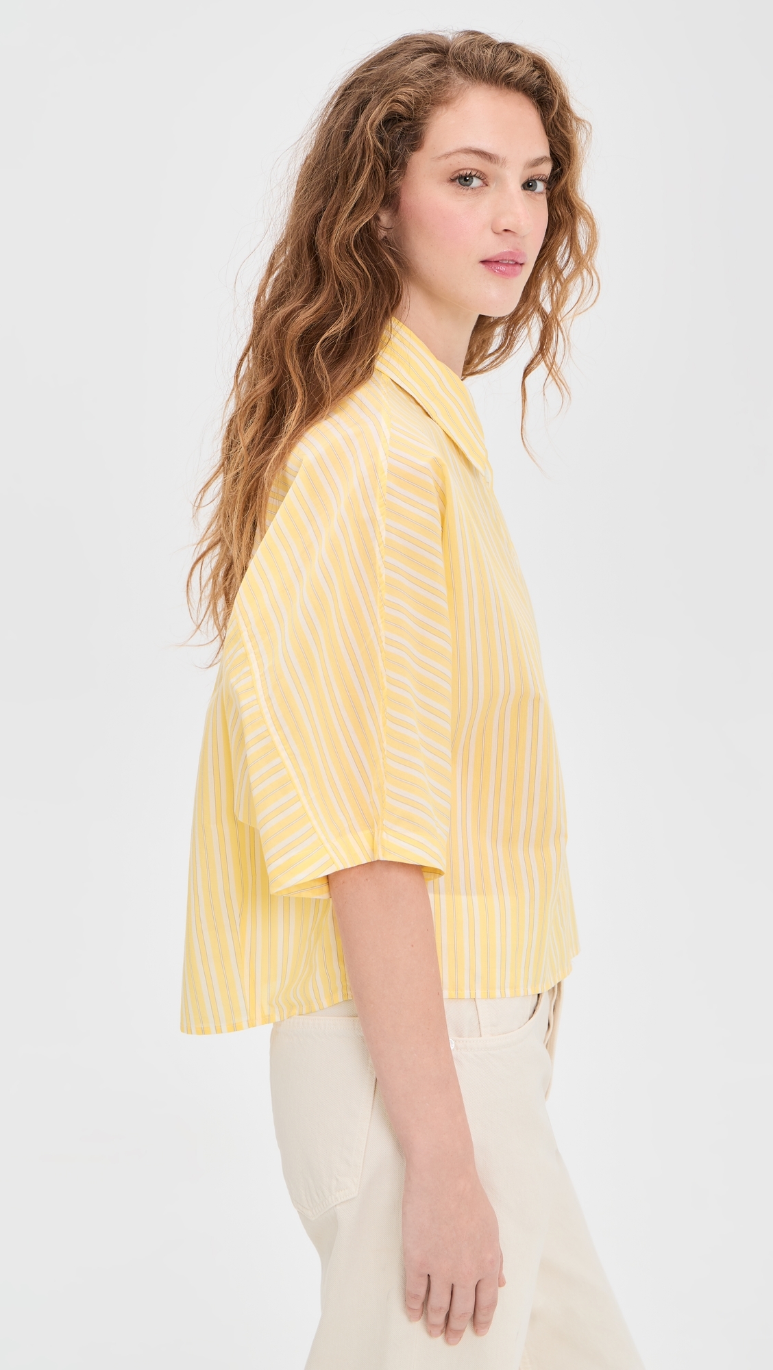 Merrin Shirt Wirrel Stripe/Lemon Drop/Cream