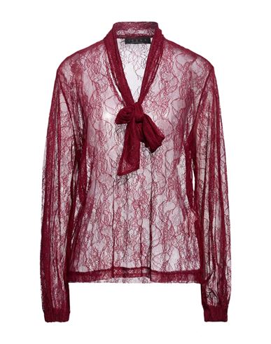 Woman Top Burgundy Size 10 Polyamide
