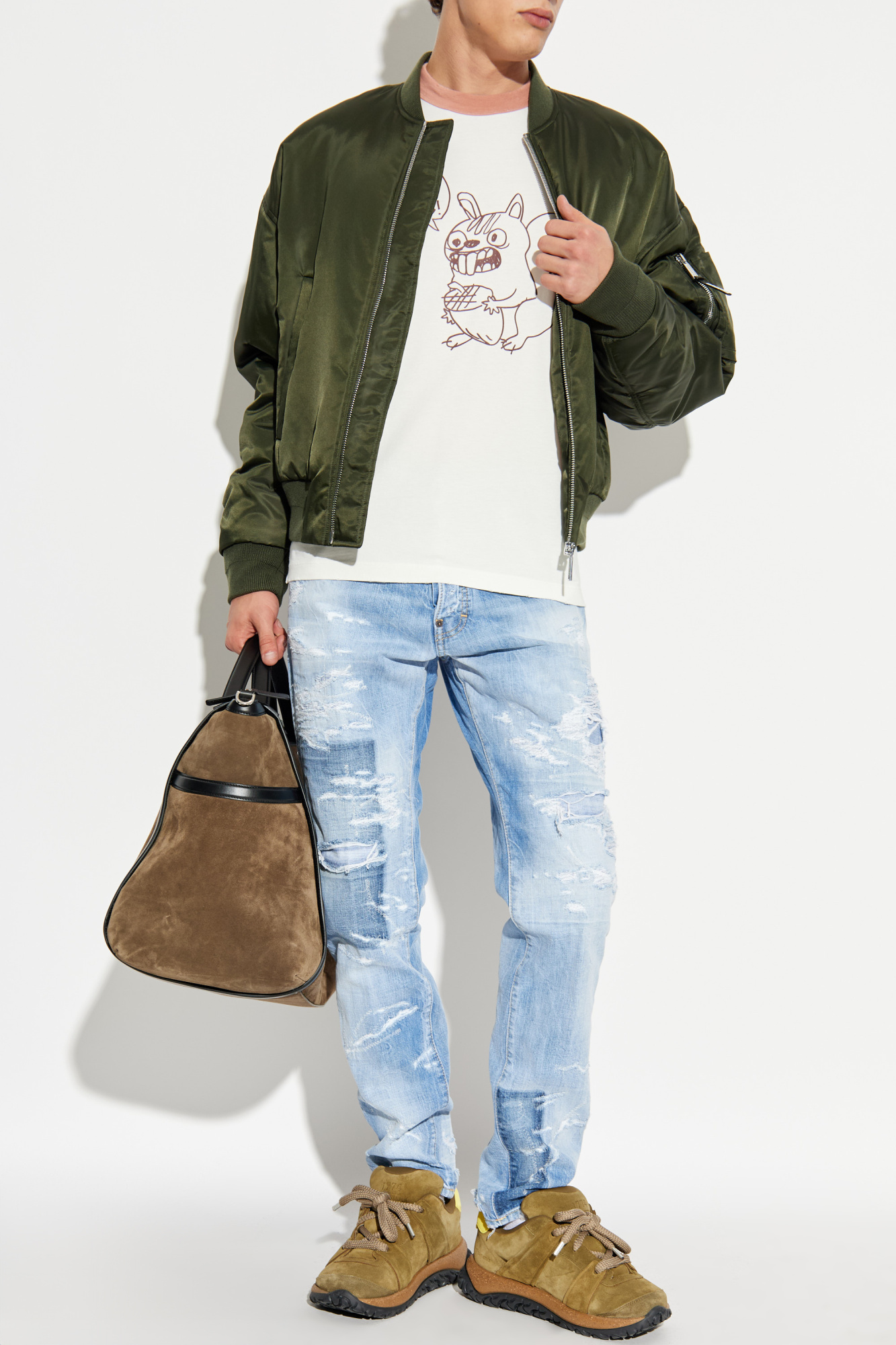 Insulated 'bomber' Jacket, Men's, Green
