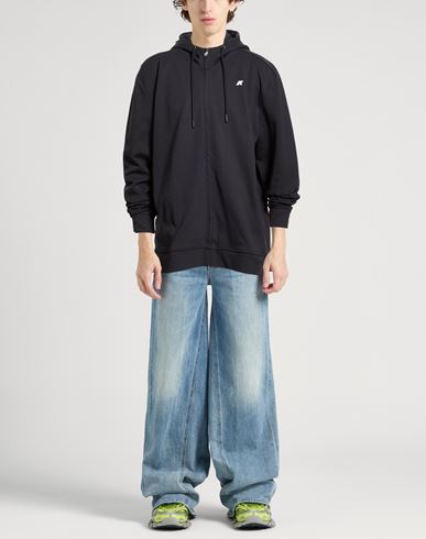 Man Sweatshirt Navy Size 3XL Cotton, Polyester, Elastane