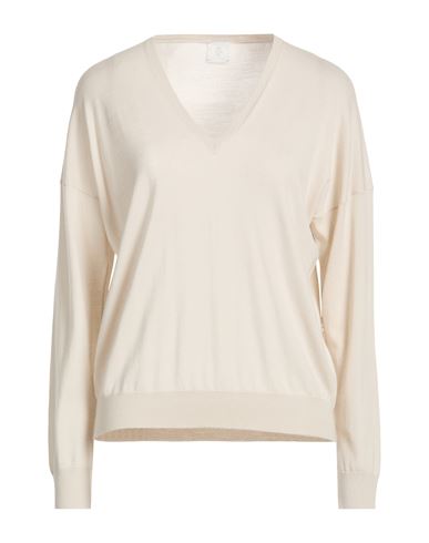 Woman Sweater Beige Size S Wool